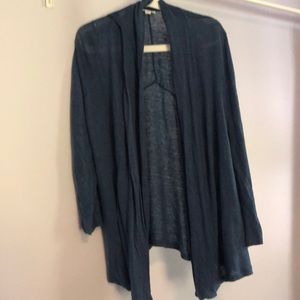 Blue cardigan